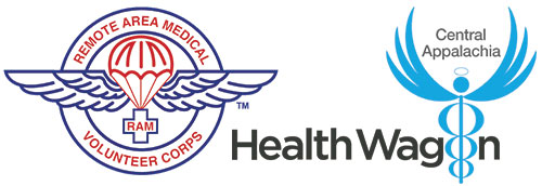 logos for Remote Area Medical and the Health Wagon