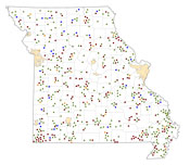 Selected Rural Healthcare Facilities in Missouri