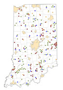 Selected Rural Healthcare Facilities in Indiana