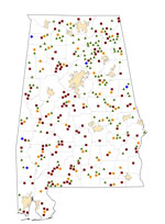 Selected Rural Healthcare Facilities in Alabama