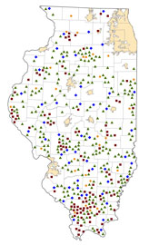 Selected Rural Healthcare Facilities in Illinois