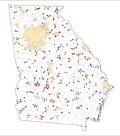 Selected Rural Healthcare Facilities in Georgia