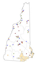 Selected Rural Healthcare Facilities in New Hampshire