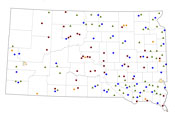 Selected Rural Healthcare Facilities in South Dakota