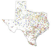 Selected Rural Healthcare Facilities in Texas