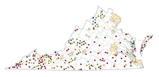 Selected Rural Healthcare Facilities in Virginia