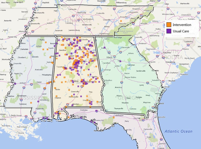 ENABLE CHF-PC trial participant locations