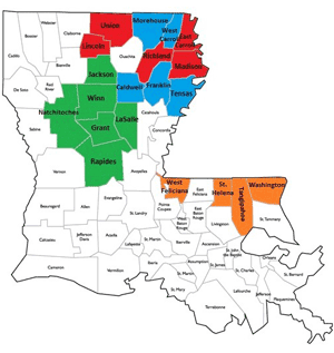 Parish Map - Adolescent Pre-Diabetes Prevention Program