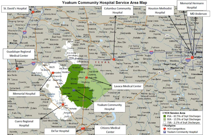 New Horizons Geriatric Counseling Program service area map