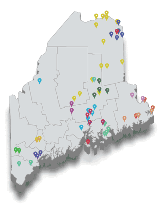 Map of participating CCPM ACO facilities