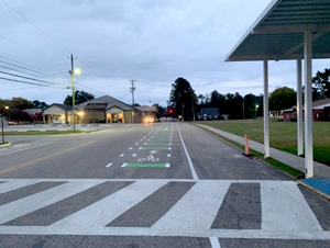 Linden bike lane