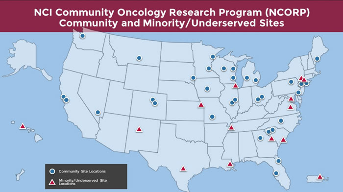 NCI Community Oncology Research Program (NCORP) Community and Minority/Underserved Sites