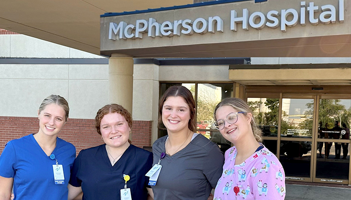 McPherson interns.