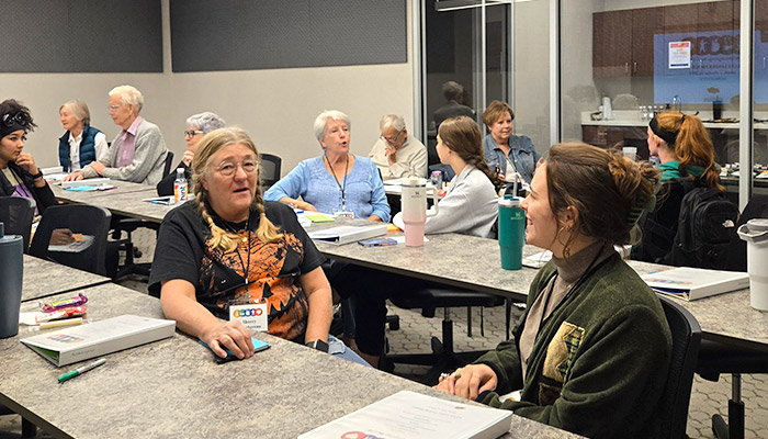 L.I.F.E. Leader High School Program at long tables