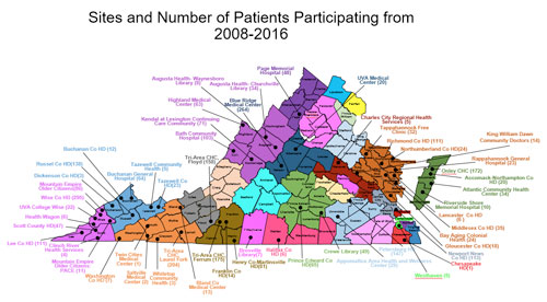 Participants map