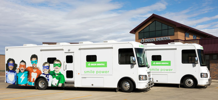 Delta Dental Mobile Program dental trucks