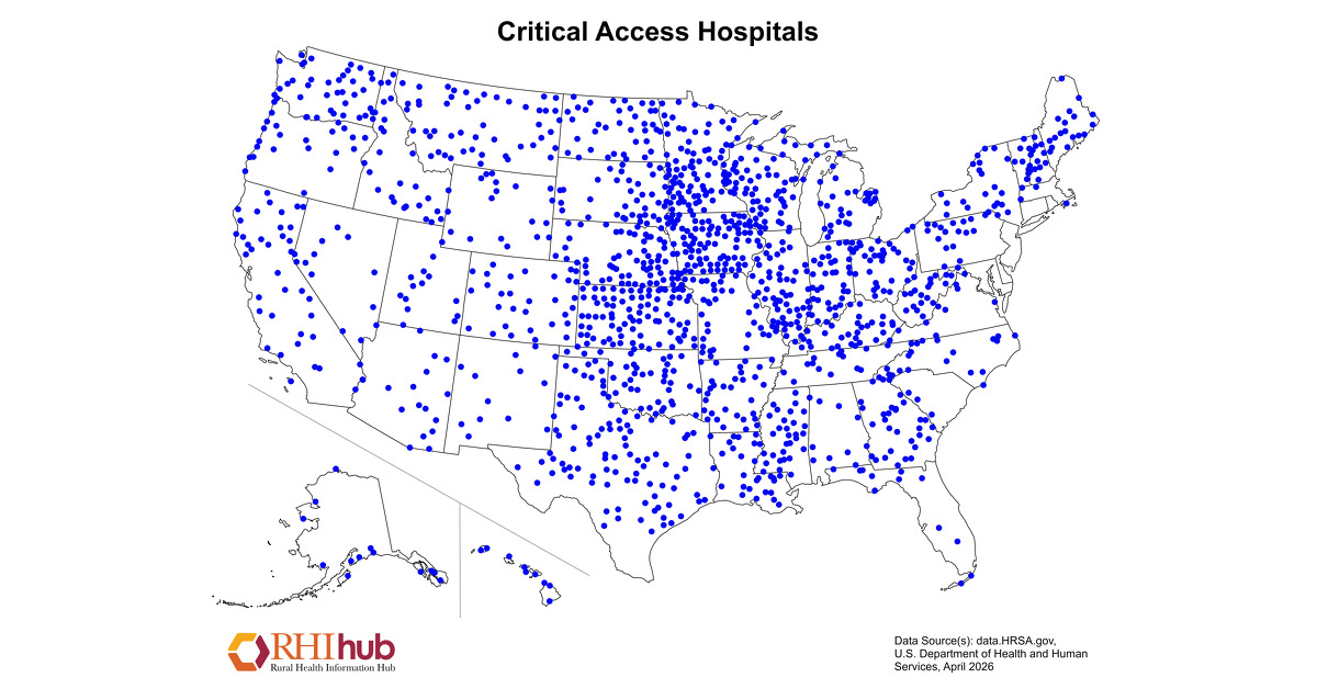 Ldh Rural Map Rural Health Information Hub Maps