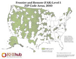 Frontier and Remote (FAR) Level 1 Zip Code Areas, 2010