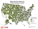 High School Graduates for Nonmetropolitan Counties