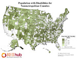 Population with Disabilities for Nonmetropolitan Counties