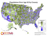 Population Over Age 65 by County