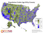 Population Under Age 18 by County
