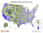 Population Under Age 18 by County