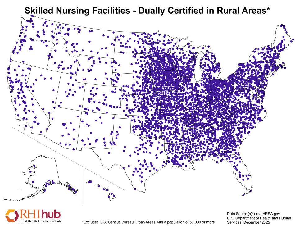 RHIhub Maps on Rural Healthcare Facilities
