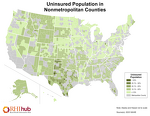 Uninsured Population in Nonmetropolitan Counties