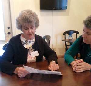 Paula Lynch and Jeanne Berryman, HopeWest volunteers