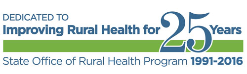 State Office of Rural Health 25 Years graphic