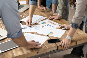 photo of people collaborating at a table