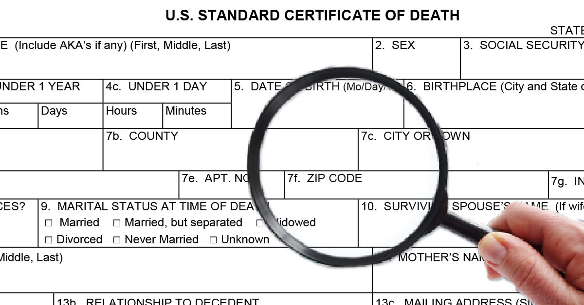 The Death Certificate A Document To Be Honored And Accurate The