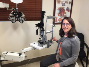 Dr. Kristin White, optometrist.