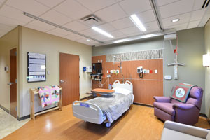 hospice suite at Crossing Rivers Health