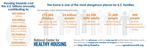 Infographic identifying cost of housing hazards