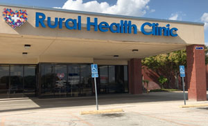 front entrance of a Rural Health Clinic