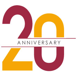 RHIhub 20th Anniversary logo