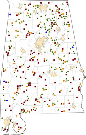 Selected Rural Healthcare Facilities in Alabama