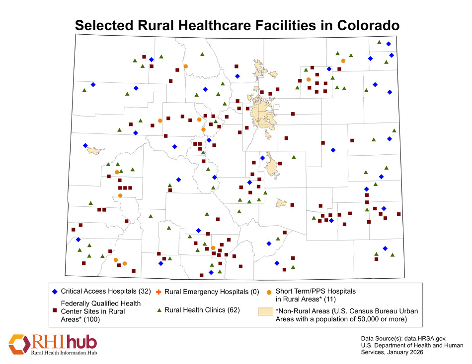 RHIhub Maps on Rural Healthcare Facilities