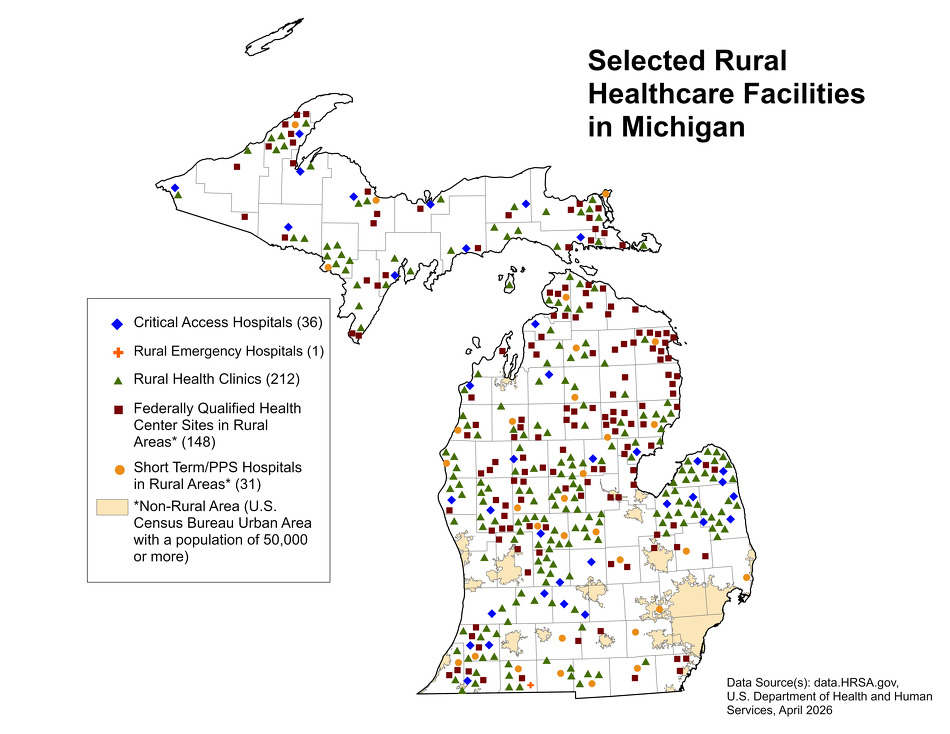 Is Michigan Rural Rural health for Michigan Overview - Rural Health Information Hub