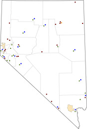 Selected Rural Healthcare Facilities in Nevada