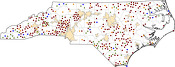 Selected Rural Healthcare Facilities in North Carolina