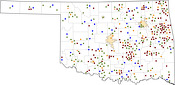 Selected Rural Healthcare Facilities in Oklahoma