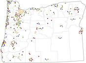 Selected Rural Healthcare Facilities in Oregon