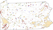 Selected Rural Healthcare Facilities in Pennsylvania