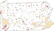 Selected Rural Healthcare Facilities in Pennsylvania