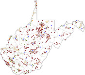 Selected Rural Healthcare Facilities in West Virginia